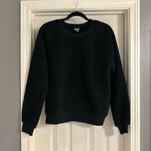 Black warm fuzzy pullover. Youth XL